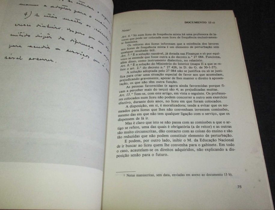 Livro Relatórios para Oliveira Salazar 1931 a 1939