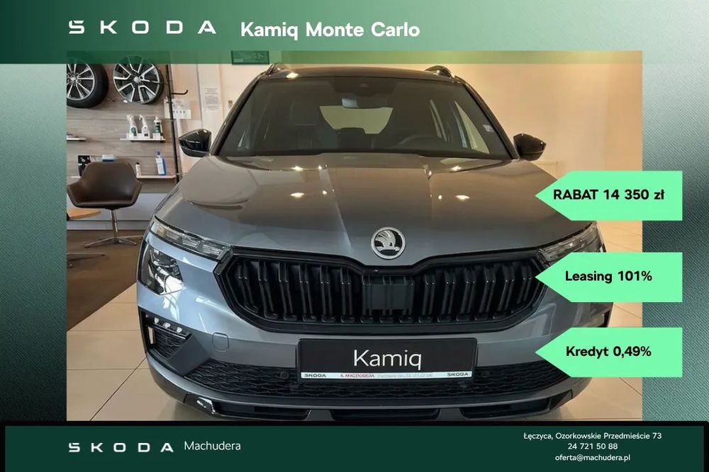 Skoda Kamiq Monte Carlo 1.5 TSI 150 KM DSG Rabat 14 350zł