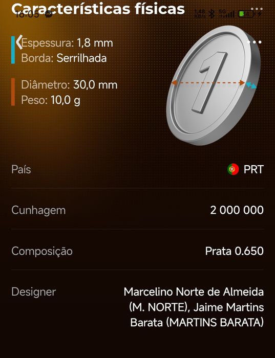 Moeda de prata ano 1966