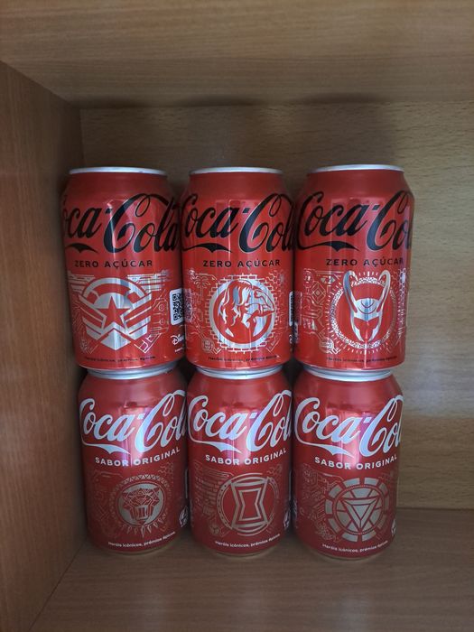 Coleção latas Marvel