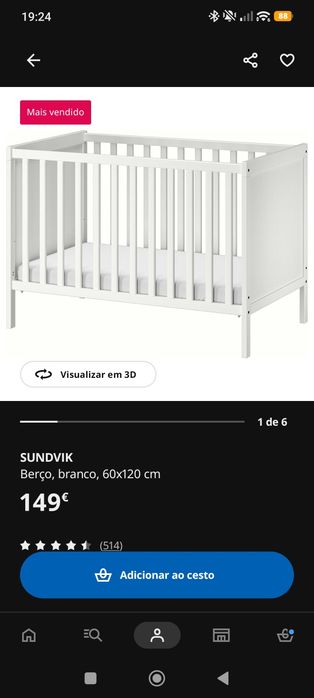 Berço+ colchão IKEA