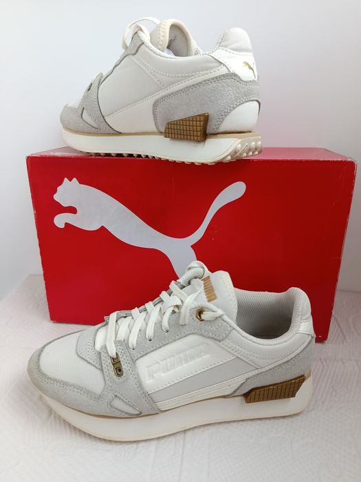 Кросівки жіночі PUMA mile rider metelic 37r / 23cm ( original). 
Розмір 37r /23cm.
Підійдуть на на стопу 23см .