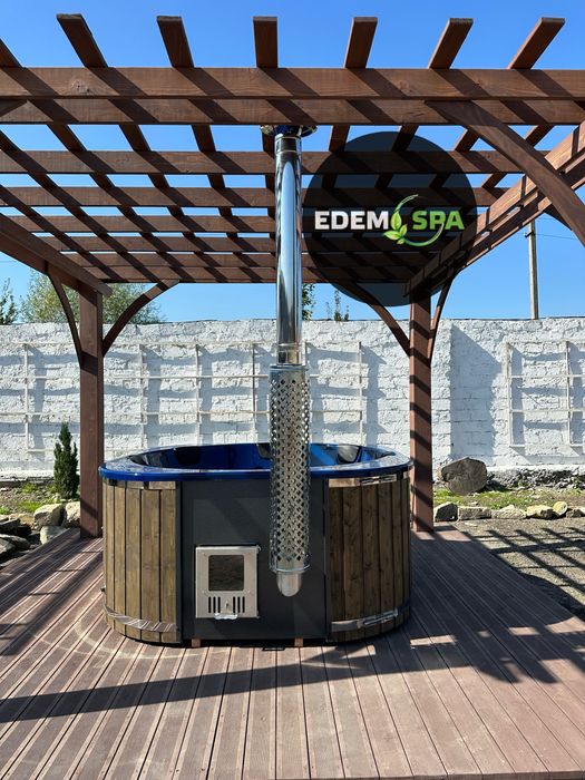 Спа купіль з джакузі! Чан на дровах! Вуличне джакузі! Виробництво