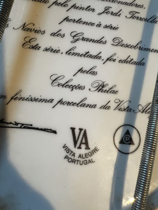 Vista Alegre 6 Pratos Coleção Navios Descobrimentos