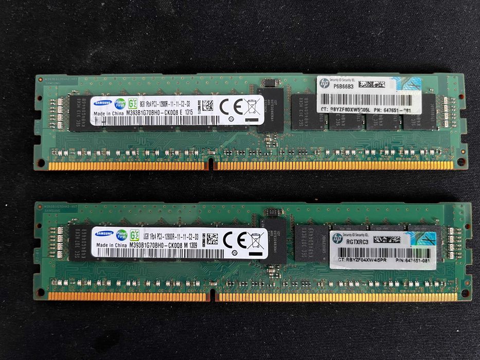 Kit 16GB RAM DDR3 ECC Registered (2x 8GB) Samsung PC3-12800R