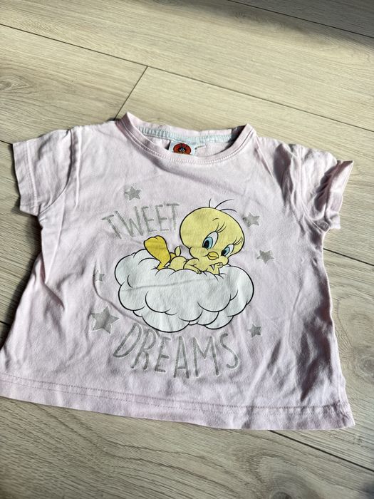 Paka bluzek zestaw t-shirt dziewczynka 92