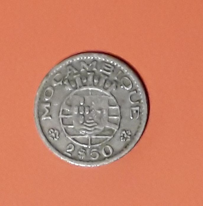 Moeda 2$50 Escudos de 1955 Moçambique, República Portuguesa