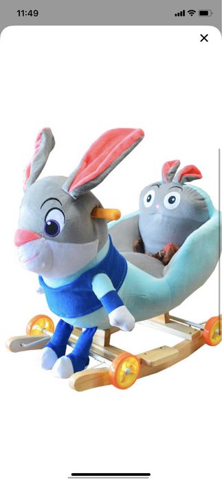 Baloiço com rodas 2 em 1