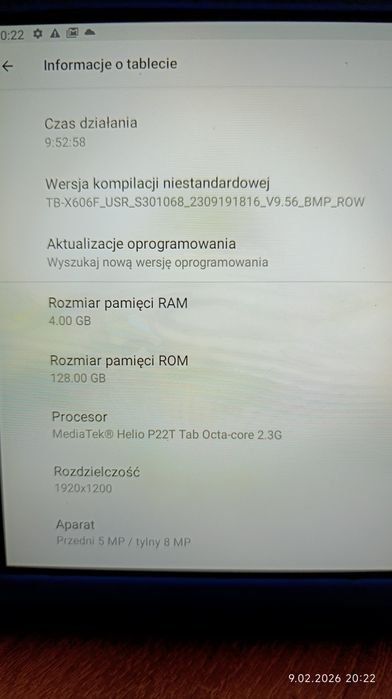 Tablet Lenovo Tab M10 TB-x606F(4gbRAM Dysk 128gb) + Etui ochronne