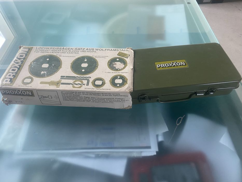 PROXXON otwornice do drewna i GK zestaw 25-80mm