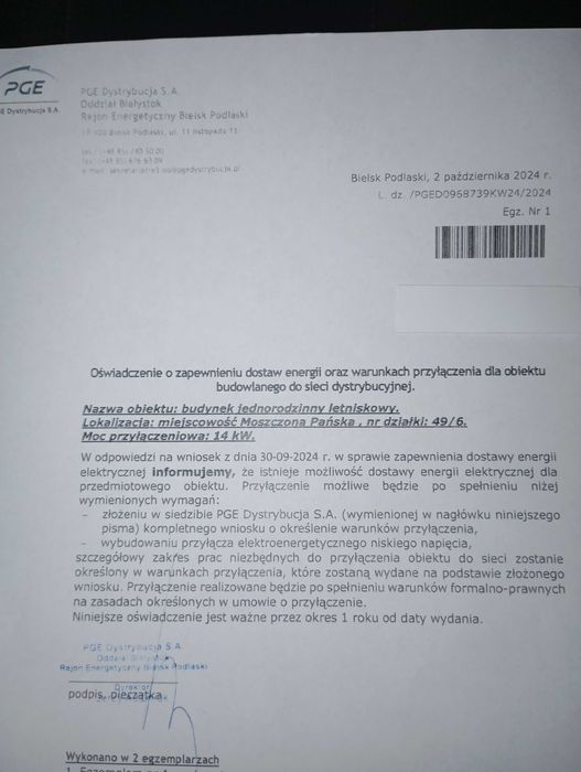 Działka, las i WARUNKI ZABUDOWY, Moszczona Pańska