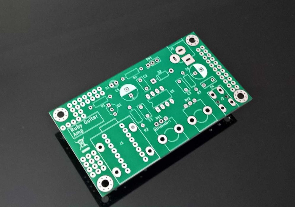 Płytka pcb - wzmacniacz słuchawkowy do gitary