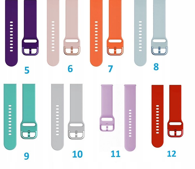 Pasek Xiaomi Amazfit GTS/ 2/ 3/ 4/ 2e /Mini KOLORY