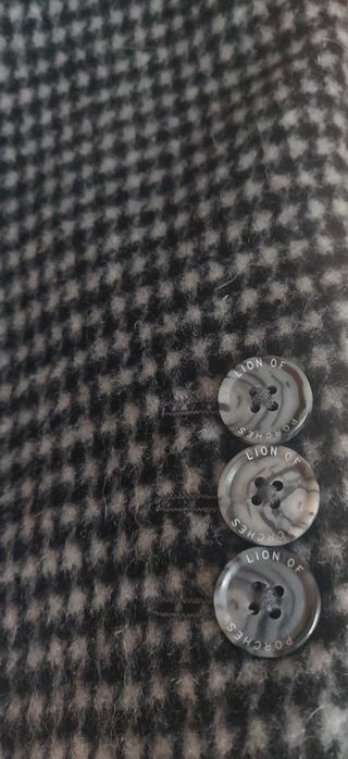 Sobretudo Axadrezado lã merino Lion of Porsches M