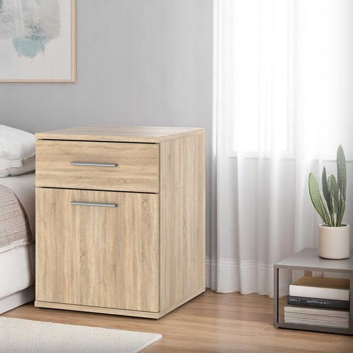 Szafka Nocna Z Szufladą 40cm Wysoki Stolik Nocny Olga Do Sypialni Duży