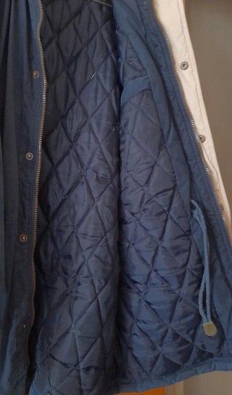 Parka Centini cor azul escuro tamanho L - Bom estado