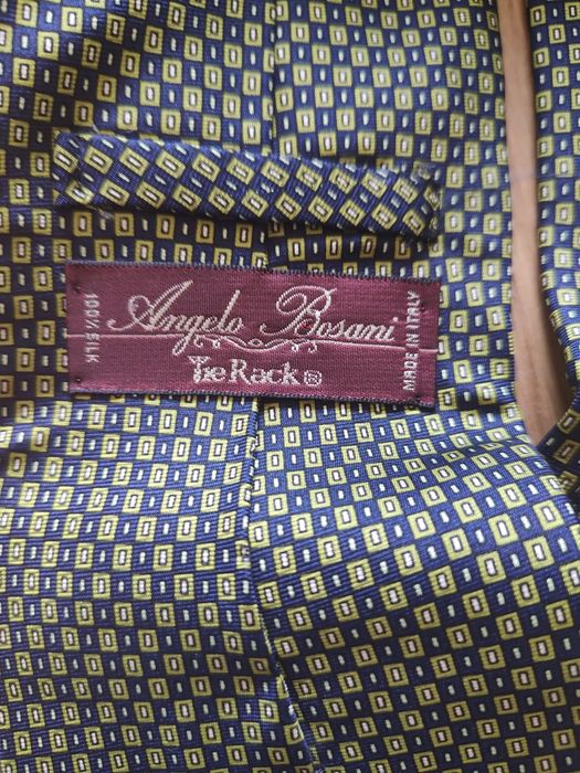 Krawat Angelo Bosani tie Rack elegancki krawat męski