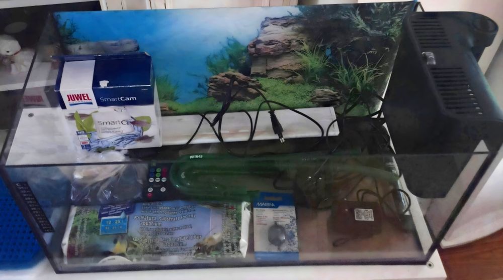 Akwarium 60l z całym osprzętem