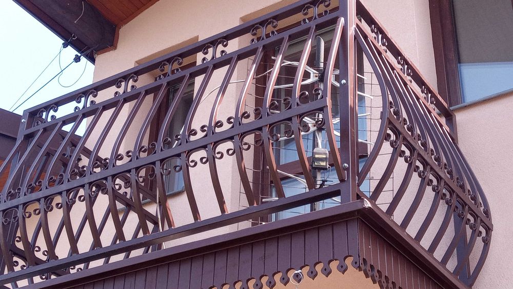 Balustrada elegancka barierka na balkon schody do domu wzór PB220