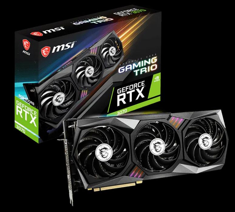Відеокарта MSI GeForce RTX 3070 Gaming Trio 8G 
​Продам