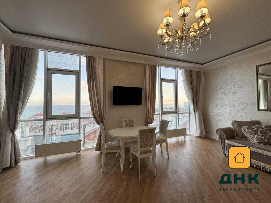 ‼️1к квартира с ремонтом Панорама Моря‼️ Жемчужина Французский Аркадия