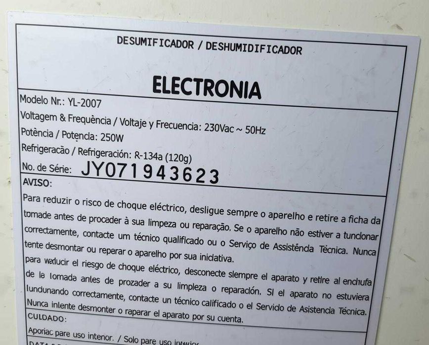 Desumidificador Electronia * peças * - motor _ compressor - grelhas etc