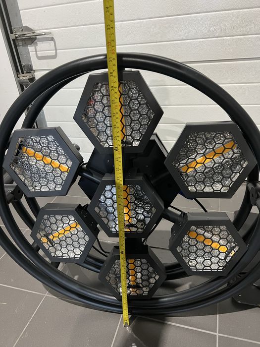 Lampa retro led 7x 60 rgbw