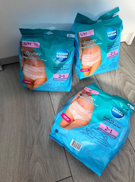 Majtki poporodowe Canpol Babies Ultra Dry 2in1