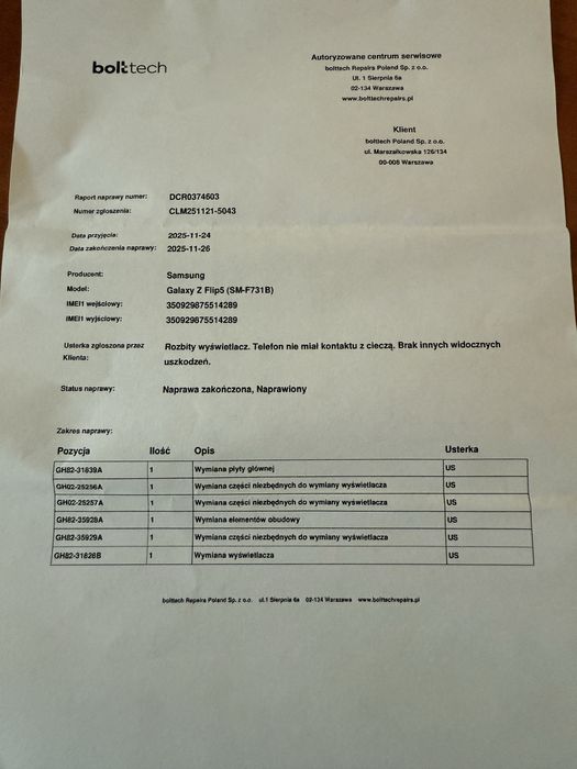 Samsung Galaxy Z FLIP5 5G 256GB Jak Nowy !!!