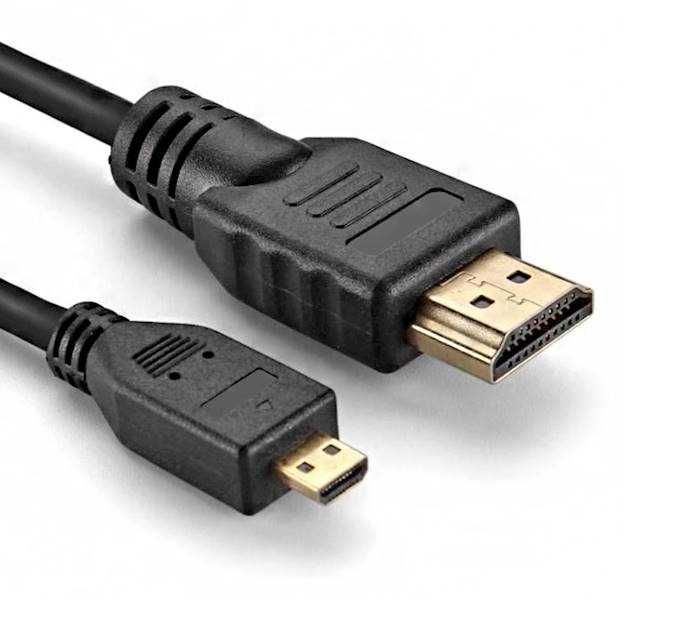 Kabel HDMI - micro HDMI 3m GOLD 1,4b HD 3M * Video-Play Wejherowo
