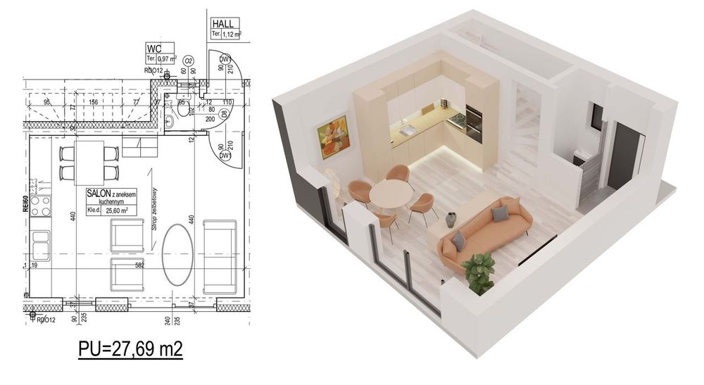 80m2 +ogródek WAWA WAWER 0czynsz panele foto rekuperator