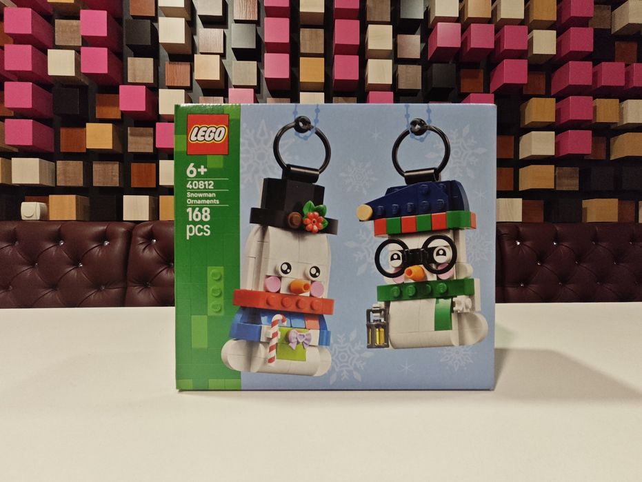 Конструктор LEGO 40812 Прикраси зі сніговиком (168 Деталей)