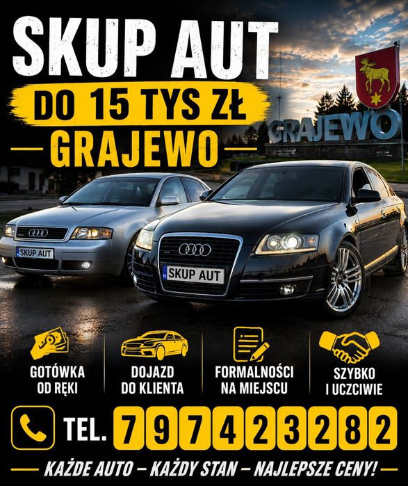 Skup aut Grajewo okolice do 20 tys zł