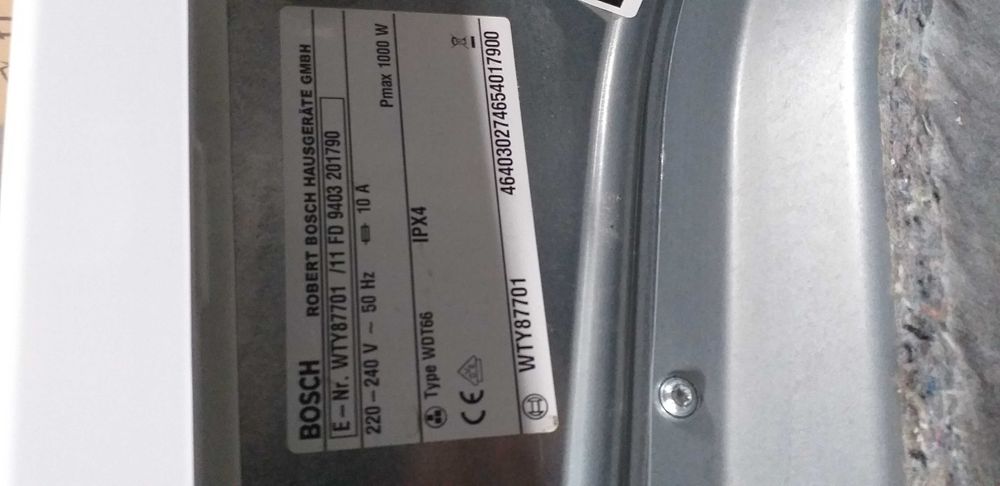 Suszarka Bosch WTY87701 A++ 8kg pompa ciepła