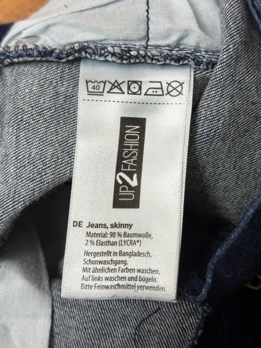 Spodnie jeansowe skinny stretch jeans elastyczne jeans Up2fashion 40 L