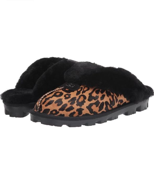 Леопардові капці Ugg хутро угг агг уги теплі тапочки