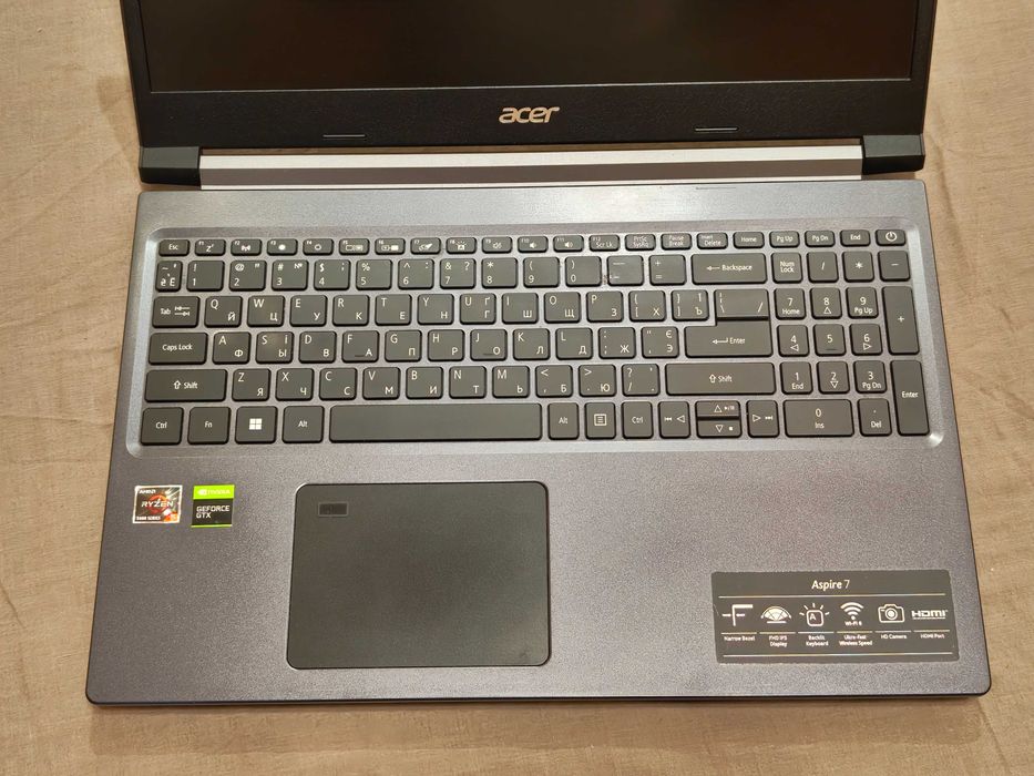 Acer Aspire 7 | Ryzen 5 5500U | GTX 1650 4 ГБ | 16 RAM