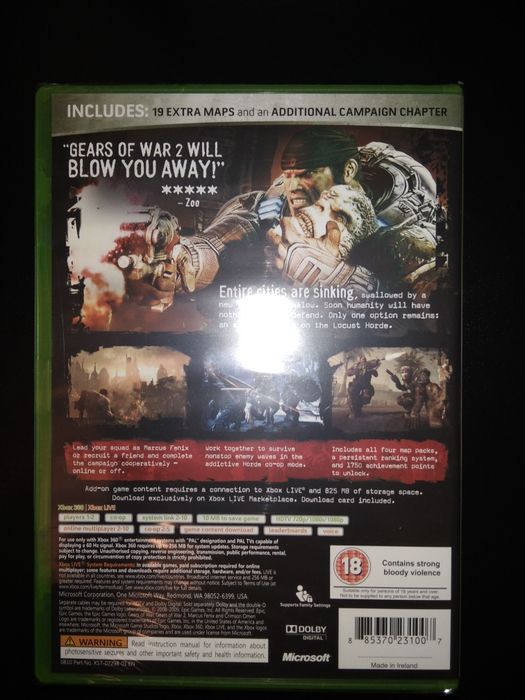 Gears of War 2 Xbox360 nowa w folii