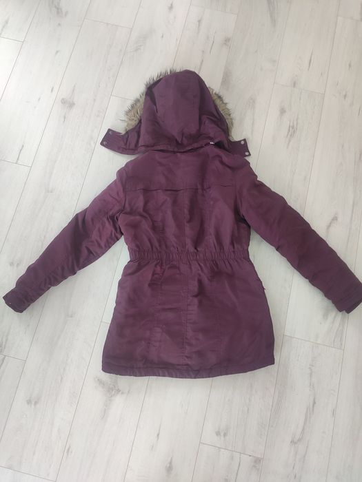 Bordowa kurtka zimowa H&M 36