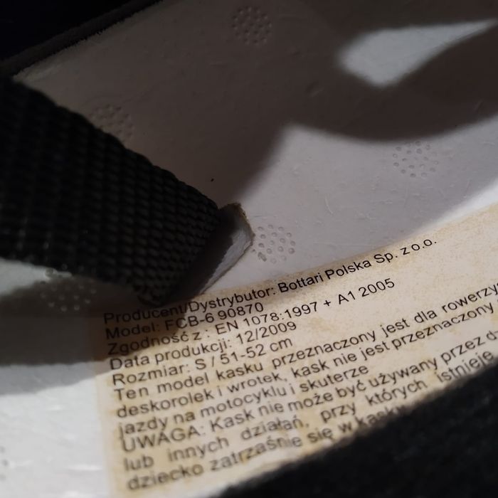 Kask rowerowy rozmiar S 51-52 dla dziecka