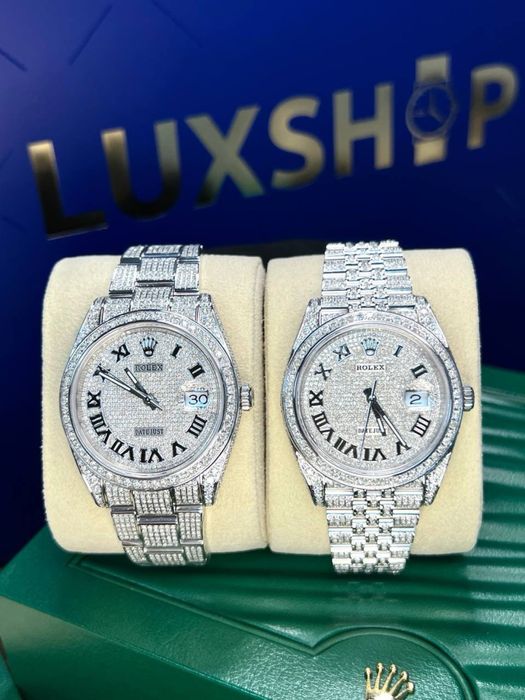 Новые Часы ROLEX Datejust Сталь 41mm с Бриллиантами 10.6ct G/VS