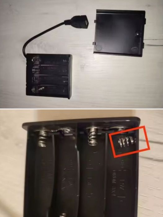 Аккумуляторный отсек для создания повербанка на батарейках. Повербанк