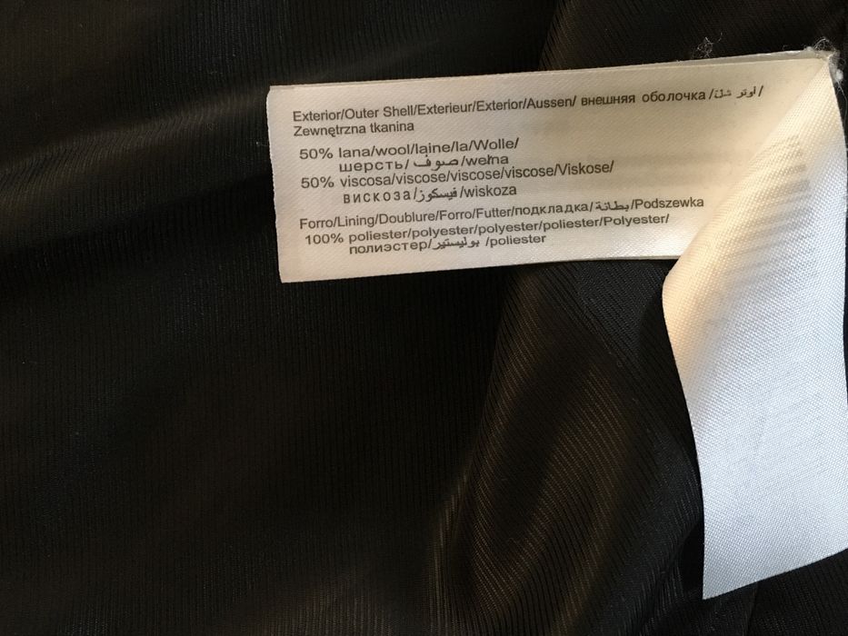 Czarna kurtka/ramoneska wełna rozmiar S