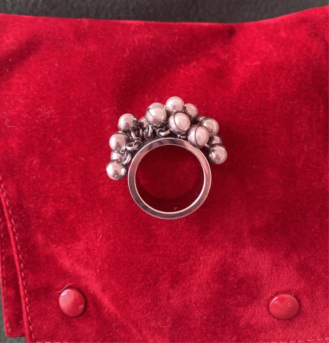 Anel da swatch em aço com esferas