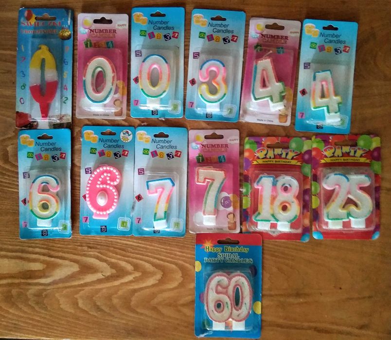 Свечки детские и юбилейные декоративные