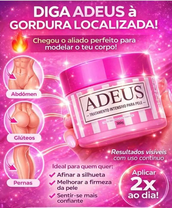 Creme corporal do Adeus