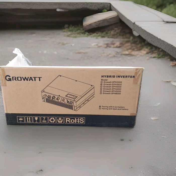 Growatt SPH 3600 – hybrydowy falownik 3,68 kW, 3-fazowy, nowy, gwarancja