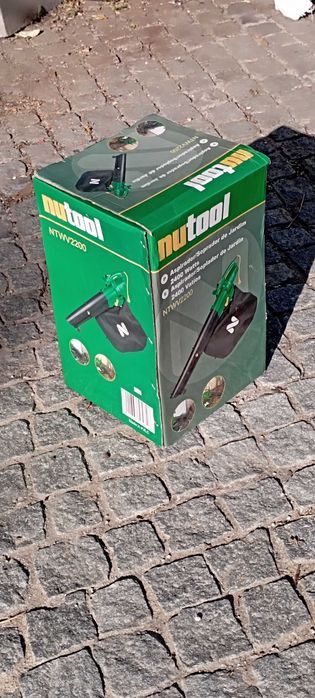 Soprador e Triturador de folhas Com saco Recoletor.