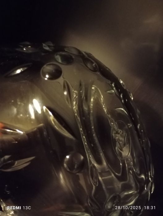 Cesta/fruteira de vidro