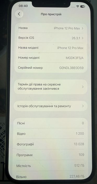 Продам IPhone 12 Pro Max, Gold 512 GB